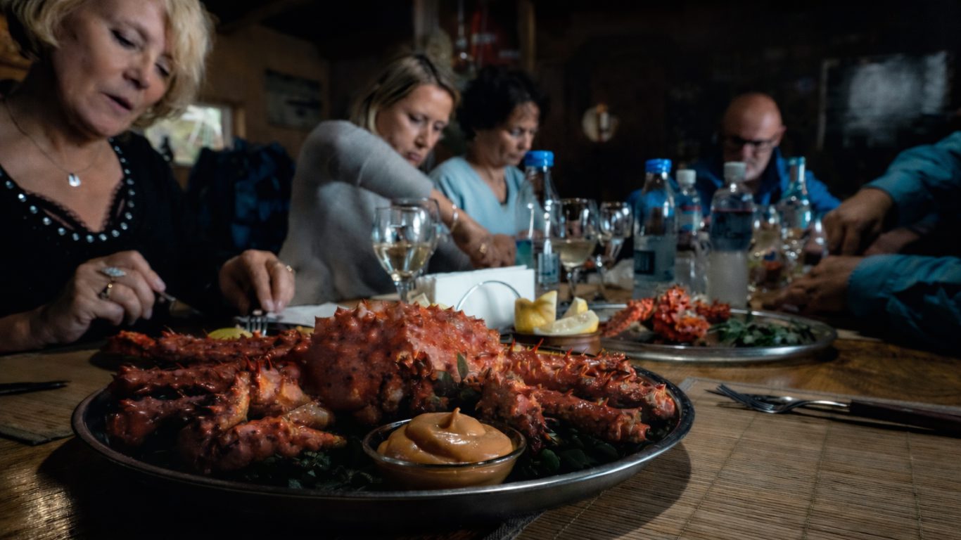 Spinnenkrabben Fischen In Puerto Almanza foto 3