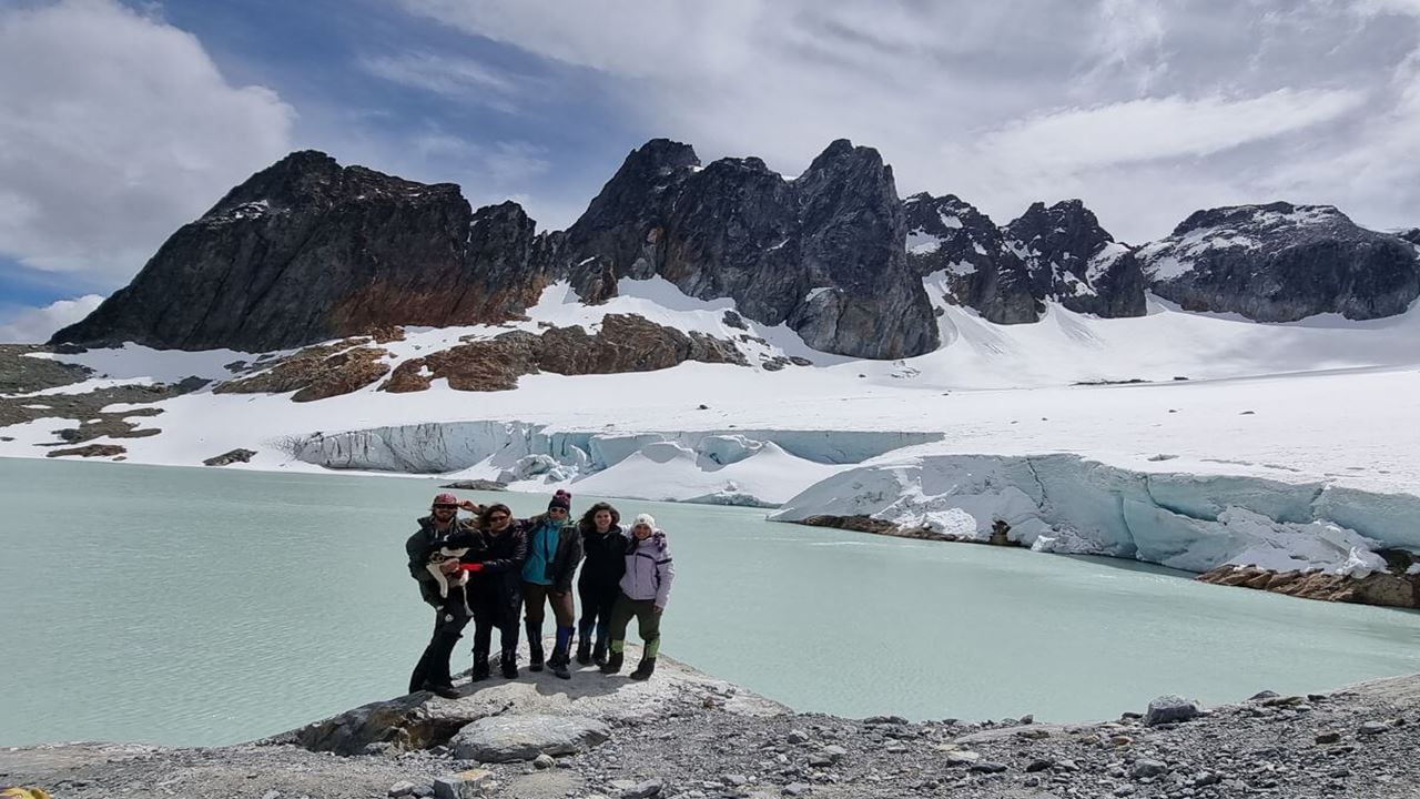 Trekking ao Glaciar Ojo del Albino desde Valle Tierra Mayor